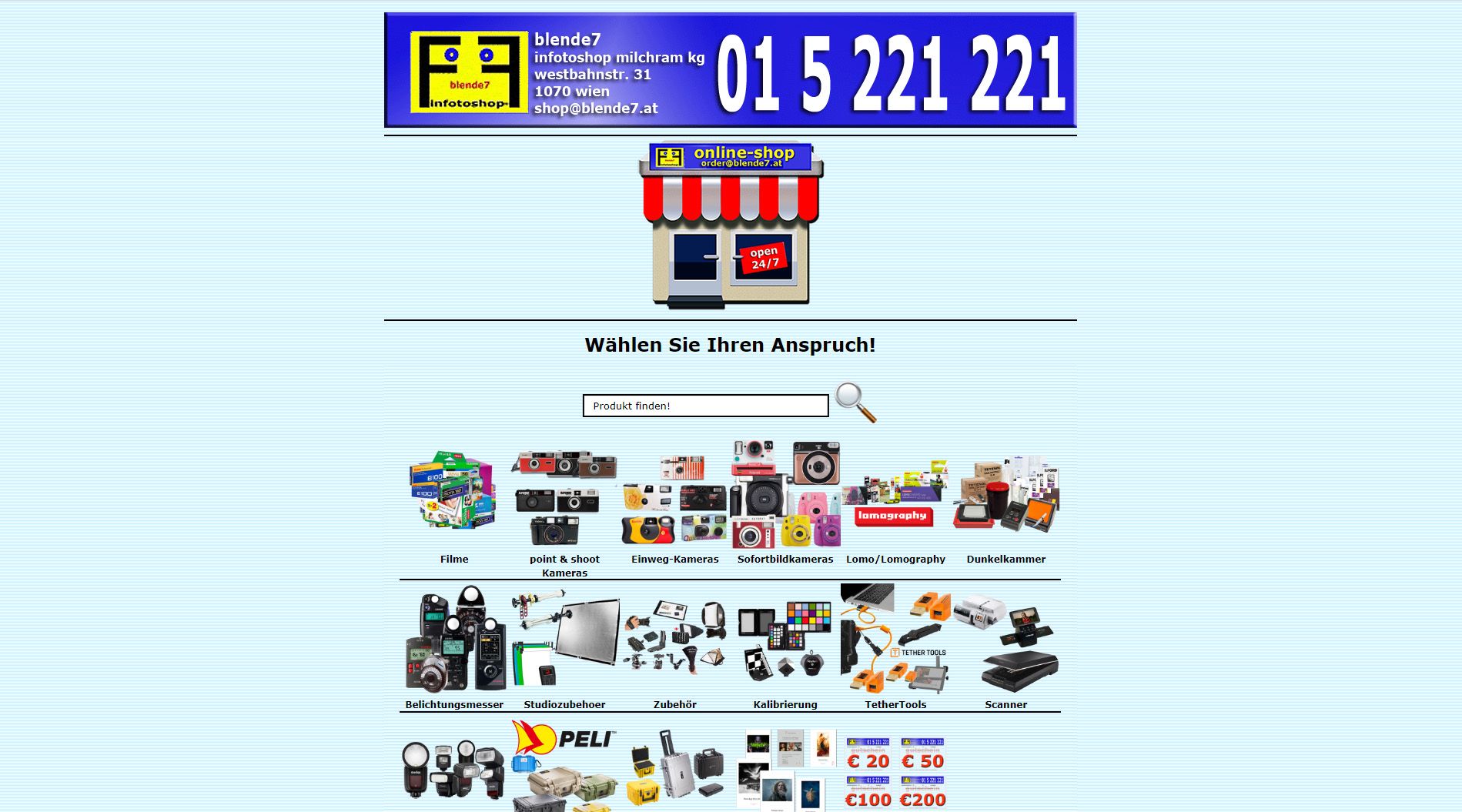 Referenz UMV, Webseite + Onlineshop